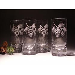 Game Fish Crystal Stemless Wine Glasses - Sportsman's Table